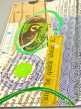 Load image into Gallery viewer, Be Quick About It  |  Small Sewn Paper Collage