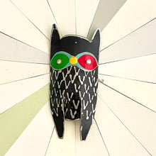 Load image into Gallery viewer, Quirky Owl I Upcycled Tin Brooch