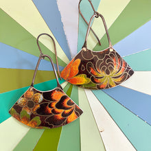 Load image into Gallery viewer, Autumn Hues Fan Earrings