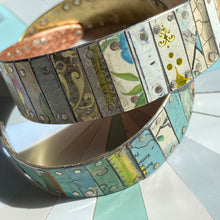 Load image into Gallery viewer, Mixed Vintage Tesserae Tin Cuff