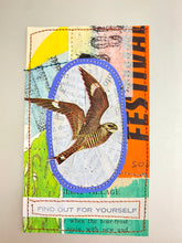 Load image into Gallery viewer, Find Out For Yourself   |  Small Sewn Paper Collage