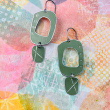 Load image into Gallery viewer, Mod Clay Upcycled Tin Earrings