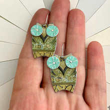 Load image into Gallery viewer, Turquoise Eyed Owl Earrings