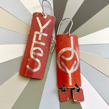 Load image into Gallery viewer, YES to JOY Sigil Tin Earrings