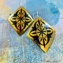 Load image into Gallery viewer, Golden Diamonds Tin Earrings