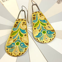 Load image into Gallery viewer, Wm Morris Drop Tin Earrings