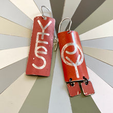 Load image into Gallery viewer, YES to JOY Sigil Tin Earrings