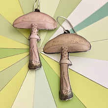 Load image into Gallery viewer, Wide Capped Mushroom Earrings