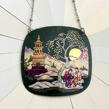 Load image into Gallery viewer, Pagoda Landscape Tin Necklace