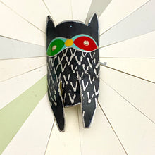 Load image into Gallery viewer, Quirky Owl I Upcycled Tin Brooch