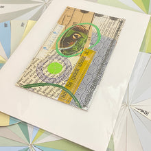 Load image into Gallery viewer, Be Quick About It  |  Small Sewn Paper Collage