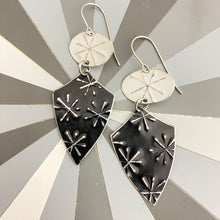 Load image into Gallery viewer, Black &amp; White Asterisk Earrings