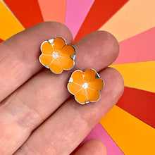 Load image into Gallery viewer, Tiny Blossoms Tin Post Earrings