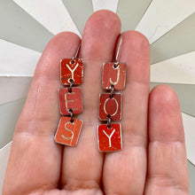 Load image into Gallery viewer, YES to JOY Tiny Tin Earrings |  Various Colors