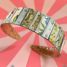 Load image into Gallery viewer, Mixed Vintage Tesserae Tin Cuff