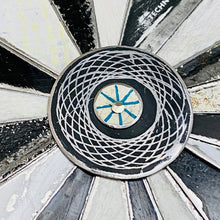 Load image into Gallery viewer, Spirograph Retro Starburst Tin Belt Buckle