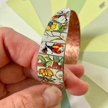 Load image into Gallery viewer, Flowery Mixed Vintage Tesserae Tin &amp; Copper Cuff