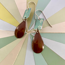 Load image into Gallery viewer, Aqua and Wood Grain Tin Drops