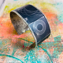 Load image into Gallery viewer, Spirography Upcycled Tesserae Tin Cuff