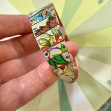 Load image into Gallery viewer, Flowery Mixed Vintage Tesserae Tin &amp; Copper Cuff