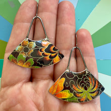 Load image into Gallery viewer, Autumn Hues Fan Earrings