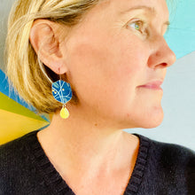 Load image into Gallery viewer, Golden Berries Upcycled Tin Earrings