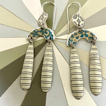Load image into Gallery viewer, Blueberry and Creams Mini Rainbow Tin Earrings