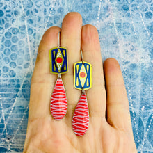 Load image into Gallery viewer, Springy Upcycled Tin Earrings