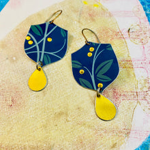 Load image into Gallery viewer, Golden Berries Upcycled Tin Earrings