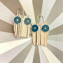 Load image into Gallery viewer, Striped Owl Earrings