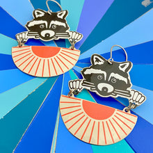 Load image into Gallery viewer, Sunshine Raccoon Earrings