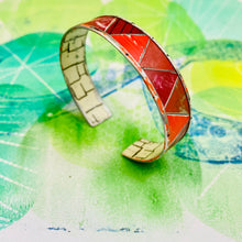 Load image into Gallery viewer, Berries Triangles Tesserae Tin Cuff