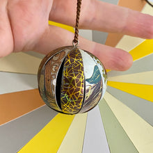 Load image into Gallery viewer, Golden Globe Pendant Tin Necklace