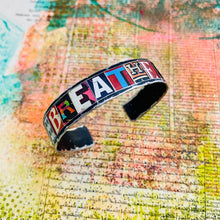 Load image into Gallery viewer, BREATHE Upcycled Tesserae Tin Cuff