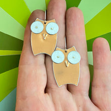 Load image into Gallery viewer, Copper Owl Earrings