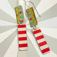 Load image into Gallery viewer, Floral &amp; Stripes Earrings