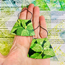 Load image into Gallery viewer, Minty Big Wide Fan Earrings