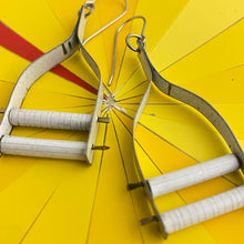 Load image into Gallery viewer, Wishbone White Earrings