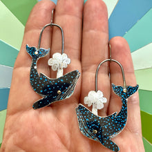 Load image into Gallery viewer, Starry Night Humpback Exhale Earrings