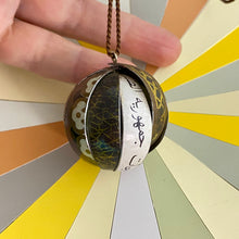 Load image into Gallery viewer, Golden Globe Pendant Tin Necklace