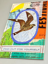 Load image into Gallery viewer, Find Out For Yourself   |  Small Sewn Paper Collage