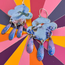 Load image into Gallery viewer, Hummingbird Chandelier Tin Earrings