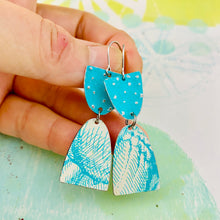 Load image into Gallery viewer, Turquoise Mod Arches Drop Tin Earrings