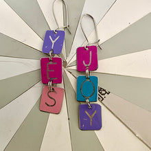 Load image into Gallery viewer, YES to JOY Tiny Tin Earrings |  Various Colors