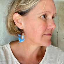 Load image into Gallery viewer, Dotty Turquoise Humpback Exhale Earrings