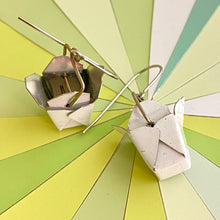 Load image into Gallery viewer, Tiny Noodle Box Upcycled Tin Earrings