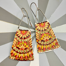 Load image into Gallery viewer, Vintage Mosaic Tin Earrings