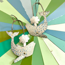 Load image into Gallery viewer, Dotty Cream Humpback Exhale Earrings
