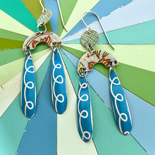 Load image into Gallery viewer, Loop de Loop Mini Rainbow Tin Earrings
