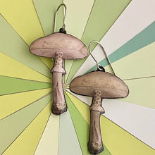 Load image into Gallery viewer, Wide Capped Mushroom Earrings